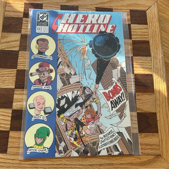 Vintage DC Comic Bundle - Hotline Hero’s - Issues #1 thru #4 - Great Graphics - Picture 14 of 16